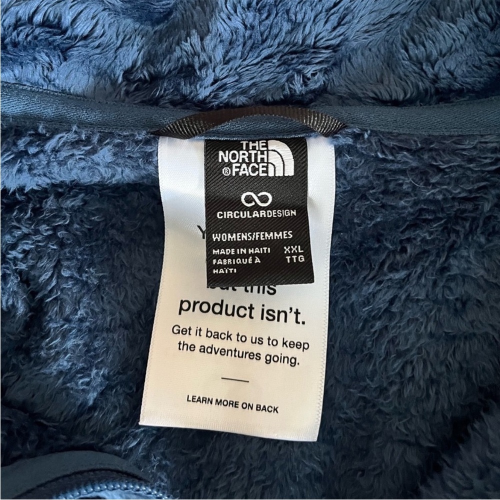 {The North Face} Novelty Osito Pullover Jacket in Blue - Womens XXL - NWT - Picture 11 of 15